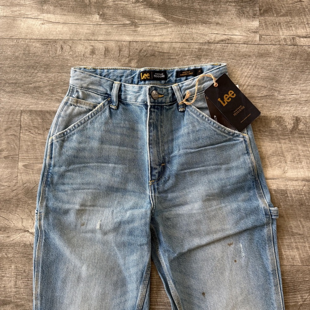 Lee NWT High Rise Dungaree Ankle Jeans - Picture 3 of 5